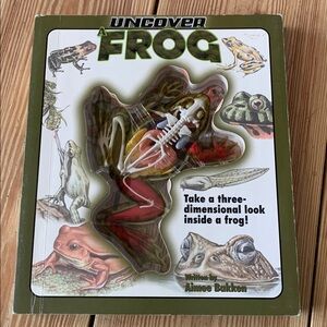 UNCOVER 3-D frog dissection book HOMESCHOOL science lab STEM elementary thru HS